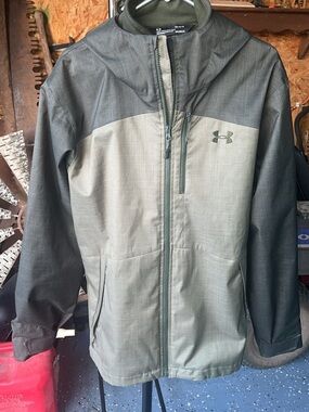 Under Armour Olive Green Hooded ColdGear Jacket